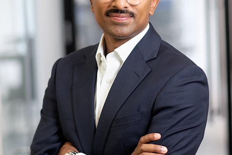 Portrait of Raj Borkhataria, leadership advisor at Russell Reynolds Associates