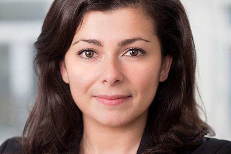 Portrait of Netila Demneri, leadership advisor at Russell Reynolds Associates