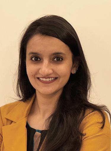 Portrait of Khushboo Kumra Raja, leadership advisor at Russell Reynolds Associates
