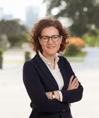Portrait of Ines Affolter, leadership advisor at Russell Reynolds Associates