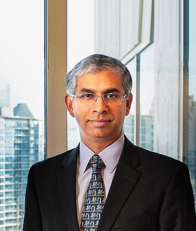 Portrait of Gautham Parthasarathy, leadership advisor at Russell Reynolds Associates