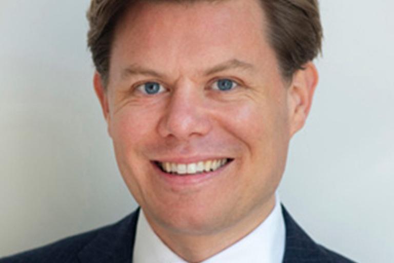 Portrait of Maarten Klaassen, leadership advisor at Russell Reynolds Associates
