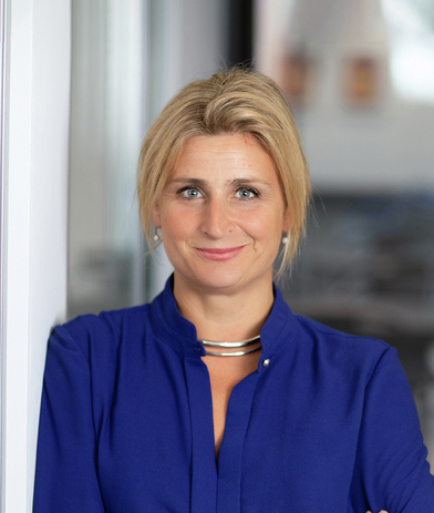Portrait of Laetitia Jerabek, leadership advisor at Russell Reynolds Associates
