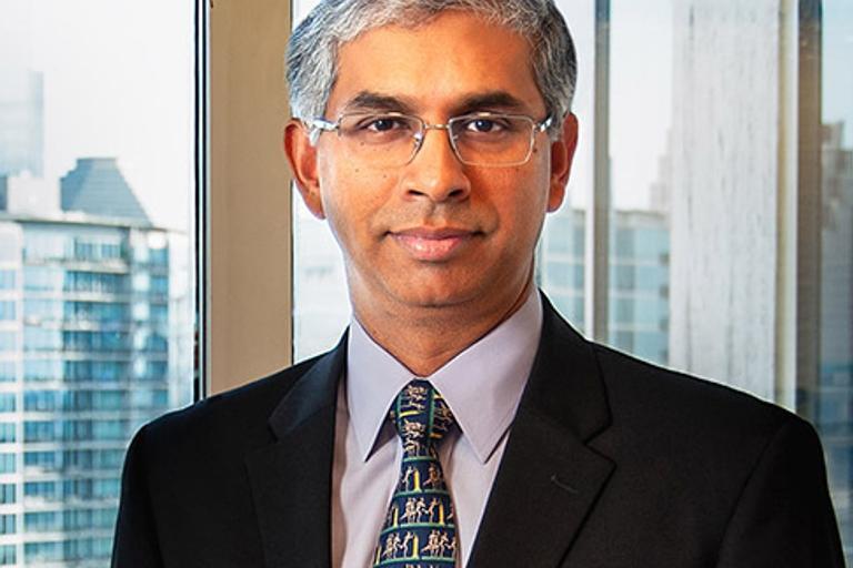 Portrait of Gautham Parthasarathy, leadership advisor at Russell Reynolds Associates