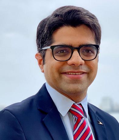 Portrait of Karan Bahl, leadership advisor at Russell Reynolds Associates