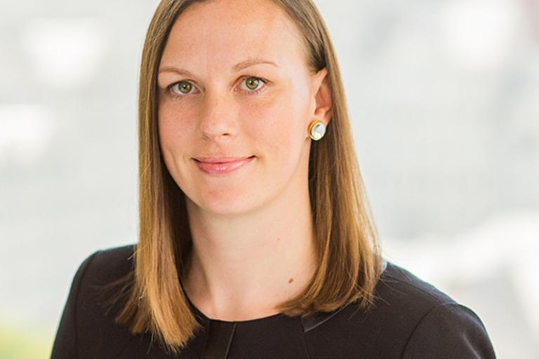 Portrait of Megan Aparicio, leadership advisor at Russell Reynolds Associates