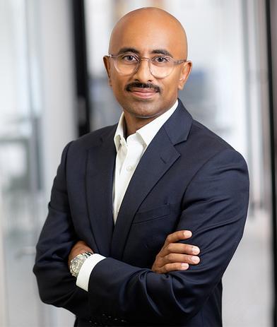 Portrait of Raj Borkhataria, leadership advisor at Russell Reynolds Associates